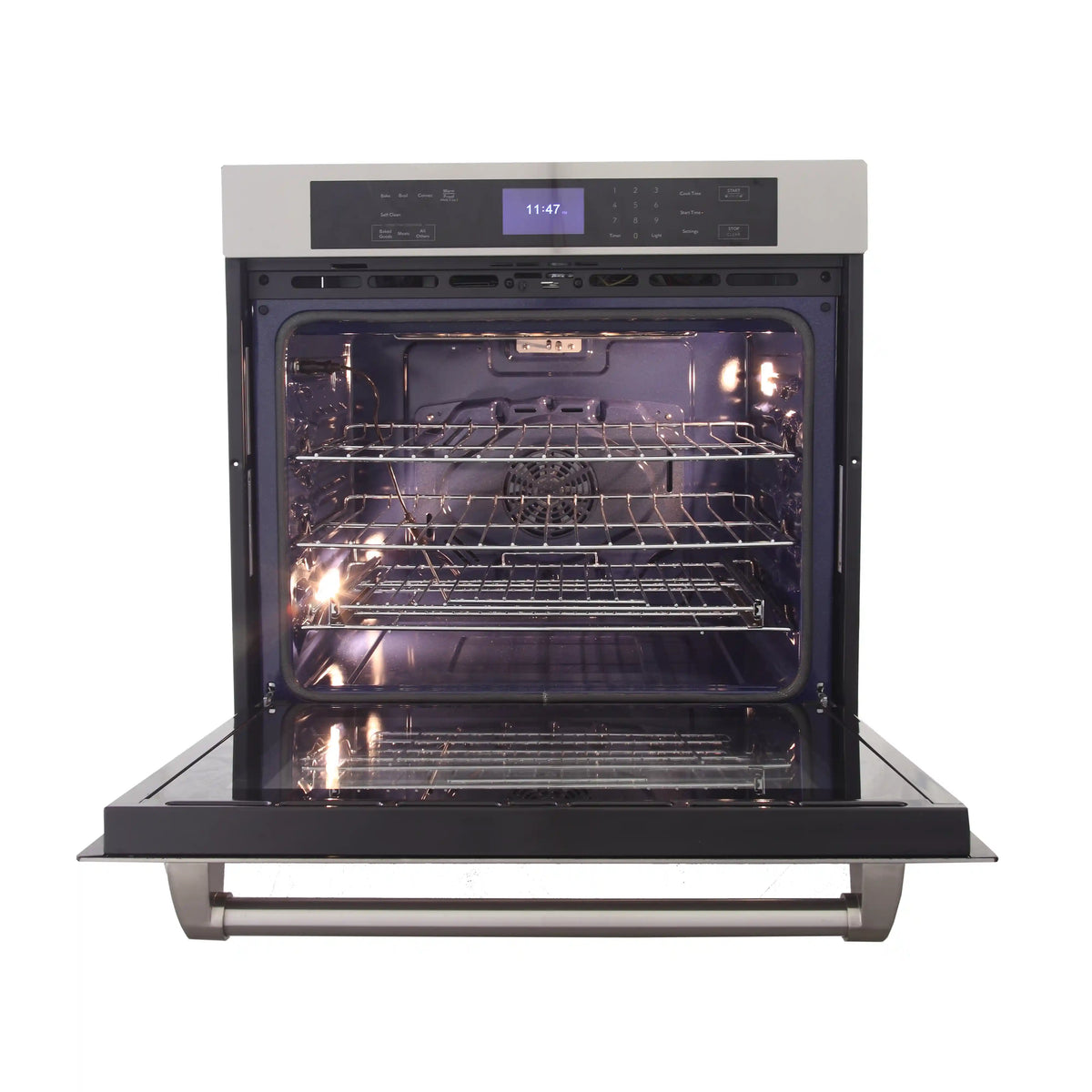 Kucht 30-Inch Single Electric Wall Oven with True Convection and Self-Cleaning in Stainless Steel (KWO310) - MyBBQDirect
