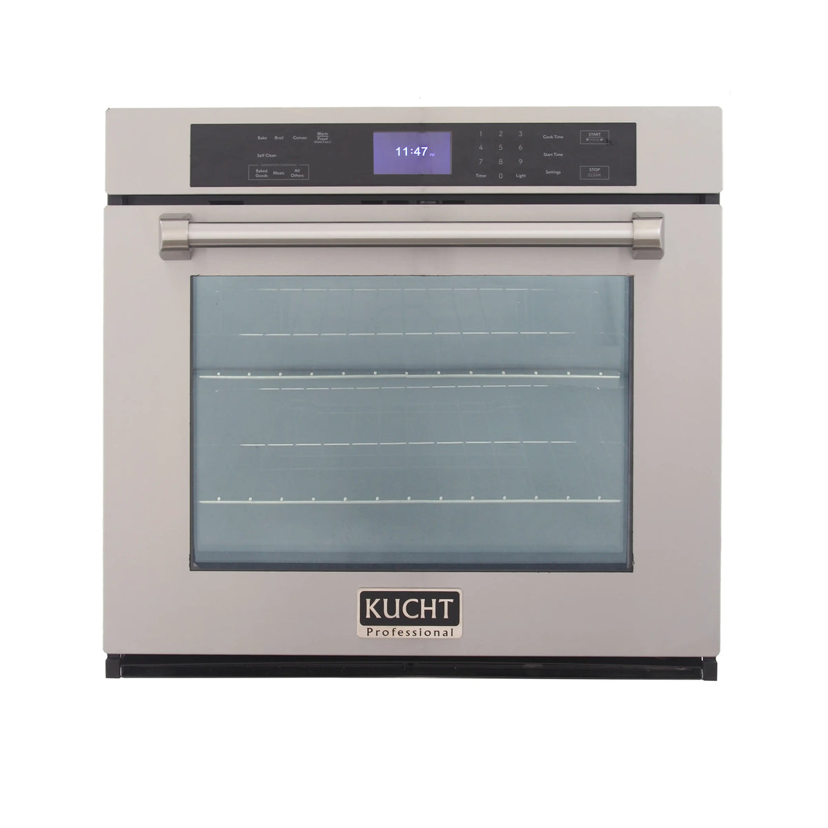 Kucht 30-Inch Single Electric Wall Oven with True Convection and Self-Cleaning in Stainless Steel (KWO310) - MyBBQDirect