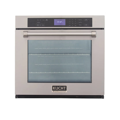 Kucht 30-Inch Single Electric Wall Oven with True Convection and Self-Cleaning in Stainless Steel (KWO310) - MyBBQDirect