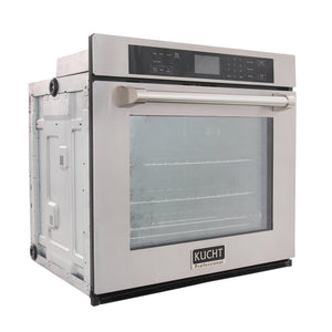 Kucht 30-Inch Single Electric Wall Oven with True Convection and Self-Cleaning in Stainless Steel (KWO310) - MyBBQDirect