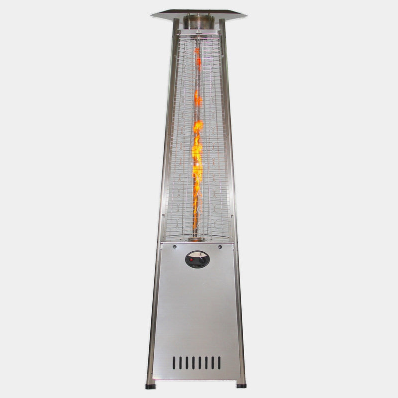 RADtec 93" Pyramid Flame Propane Patio Heater - Stainless Steel Finish