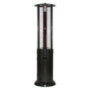 RADtec 80" Ellipse Flame Propane Patio Heater - Black with Ruby Glass 80-ELL-FLM-HT