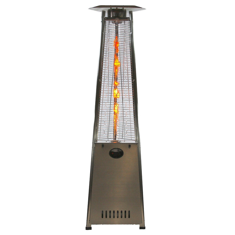 RADtec 93" Pyramid Flame Propane Patio Heater - Stainless Steel Finish