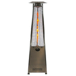 RADtec 93" Pyramid Flame Natural Gas Patio Heater - Stainless Steel Finish