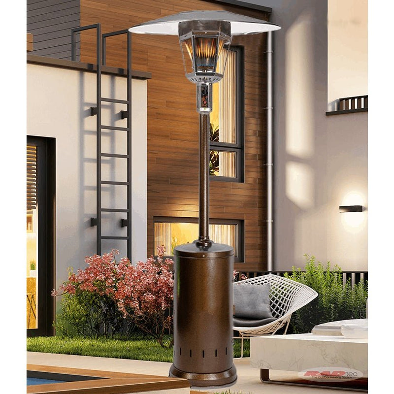 RADtec 96" Real Flame Propane Patio Heater - Antique Bronze Finish