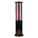 RADtec 80" Ellipse Flame Propane Patio Heater - Black with Ruby Glass 80-ELL-FLM-HT