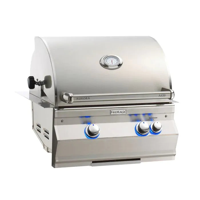 Fire Magic Aurora 24-Inch Built-In Gas Grill With Analog Thermometer