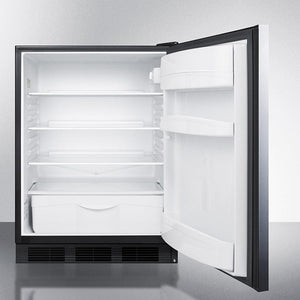 Accucold 24" Wide Built-In All-Refrigerator ADA Compliant with Horizontal Handle - FF6BKBI7SSHHADA - MyBBQDirect