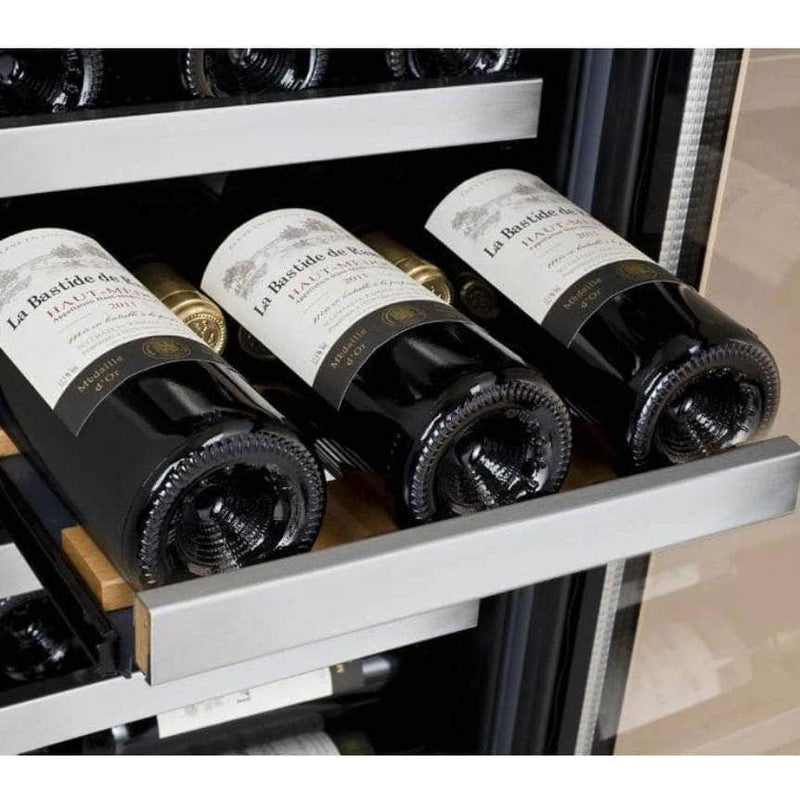 Allavino 15" Wide FlexCount II Tru-Vino 30 Bottle Dual Zone Stainless Steel Right Hinge Wine Refrigerator (VSWR30-2SR20) - PrimeFair