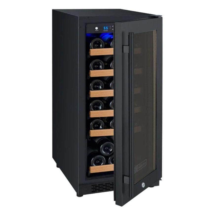 Allavino 15" Wide FlexCount II Tru-Vino 30 Bottle Single Zone Black Wine Refrigerator (VSWR30-1BR20) - PrimeFair