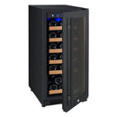 Allavino 15" Wide FlexCount II Tru-Vino 30 Bottle Single Zone Black Wine Refrigerator (VSWR30-1BR20) - PrimeFair