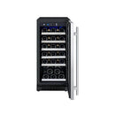 Allavino 15" Wide FlexCount II Tru-Vino 30 Bottle Single Zone Stainless Steel Left Hinge Wine Refrigerator (VSWR30-1SL20) - PrimeFair
