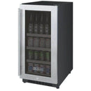 Allavino 15" Wide FlexCount II Tru-Vino Stainless Steel Left Hinge Beverage Center (VSBC15-SL20) - PrimeFair