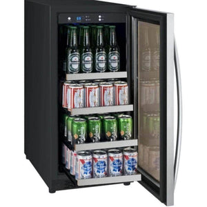 Allavino 15" Wide FlexCount II Tru-Vino Stainless Steel Left Hinge Beverage Center (VSBC15-SL20) - PrimeFair