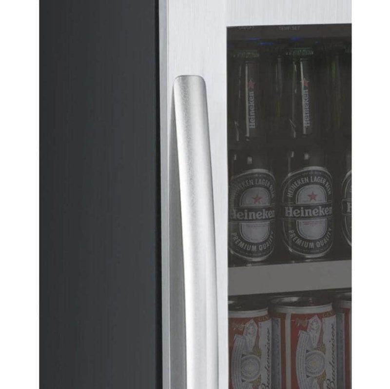 Allavino 15" Wide FlexCount II Tru-Vino Stainless Steel Left Hinge Beverage Center (VSBC15-SL20) - PrimeFair