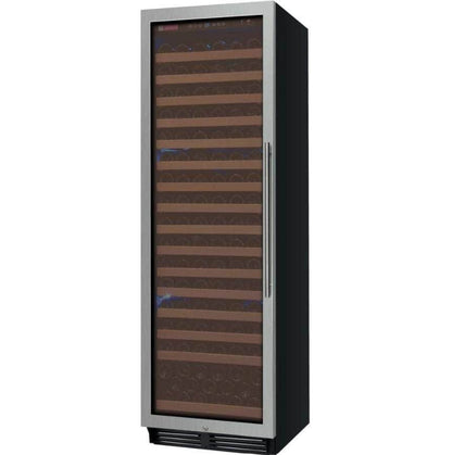Allavino 24" Wide FlexCount Classic II Tru-Vino 174 Bottle Single Zone Stainless Steel Left Hinge Wine Refrigerator (YHWR174-1SL20) - PrimeFair