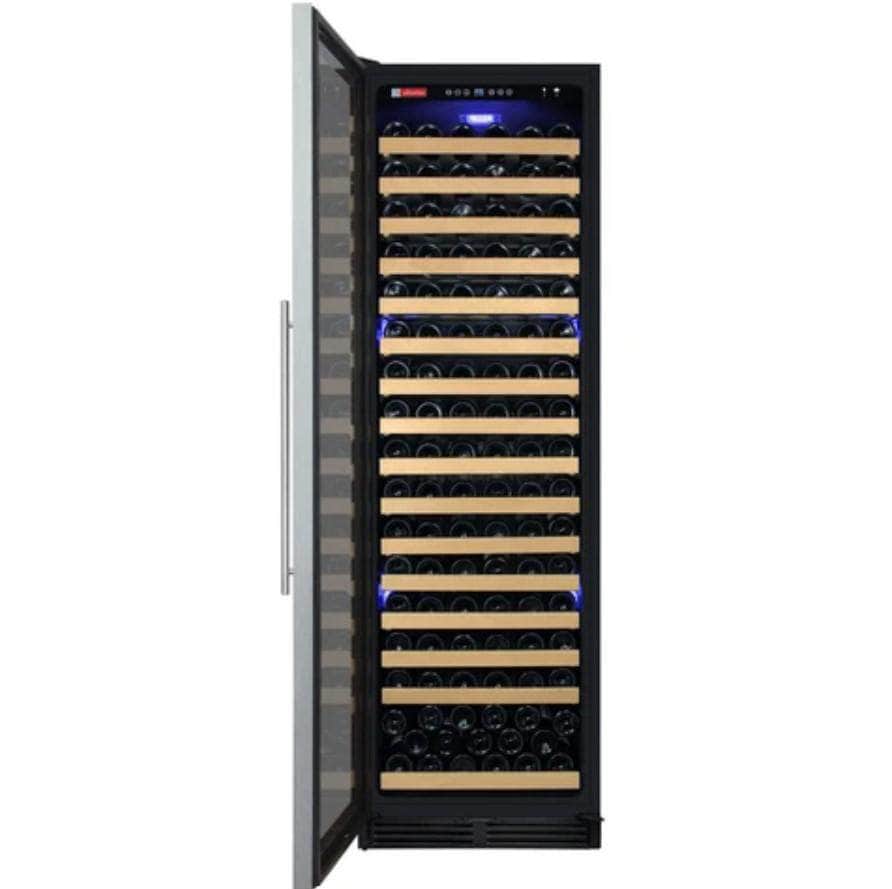 Allavino 24" Wide FlexCount Classic II Tru-Vino 174 Bottle Single Zone Stainless Steel Left Hinge Wine Refrigerator (YHWR174-1SL20) - PrimeFair