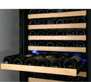 Allavino 24" Wide FlexCount Classic II Tru-Vino 174 Bottle Single Zone Stainless Steel Left Hinge Wine Refrigerator (YHWR174-1SL20) - PrimeFair