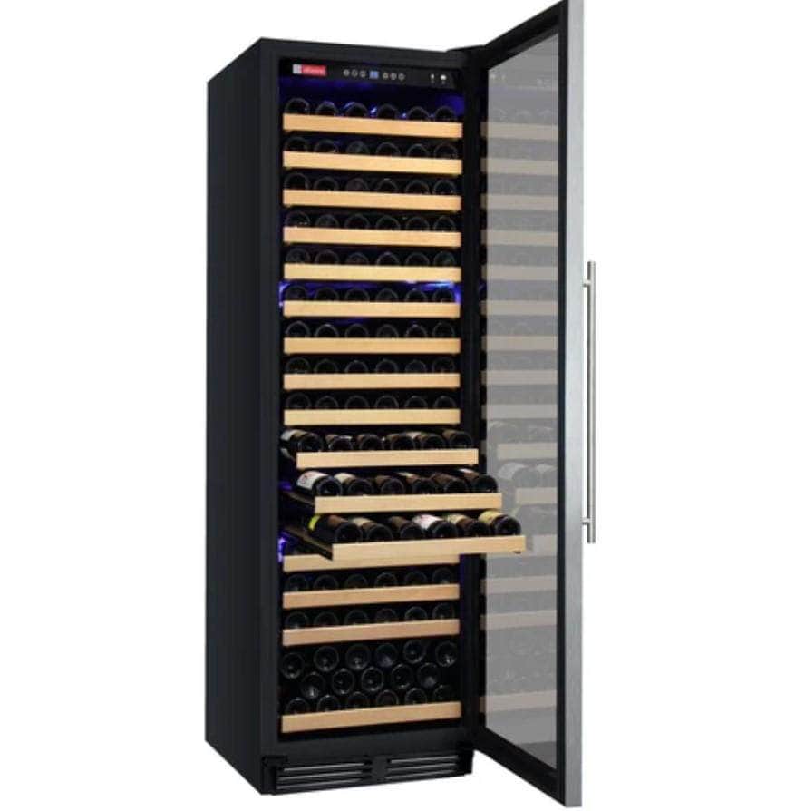 Allavino 24" Wide FlexCount Classic II Tru-Vino 174 Bottle Single Zone Stainless Steel Right Hinge Wine Refrigerator (YHWR174-1SR20) - PrimeFair