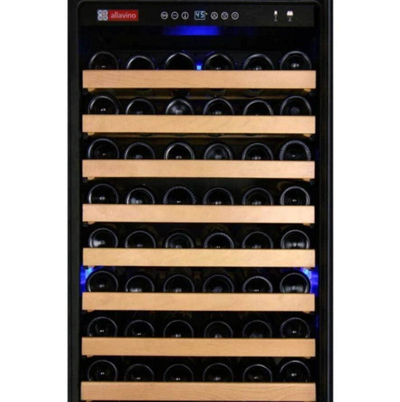 Allavino 24" Wide FlexCount Classic II Tru-Vino 174 Bottle Single Zone Stainless Steel Right Hinge Wine Refrigerator (YHWR174-1SR20) - PrimeFair