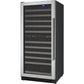 Allavino 24" Wide FlexCount II Tru-Vino 121 Bottle Dual Zone Stainless Steel Left Hinge Wine Refrigerator (VSWR121-2SL20) - PrimeFair