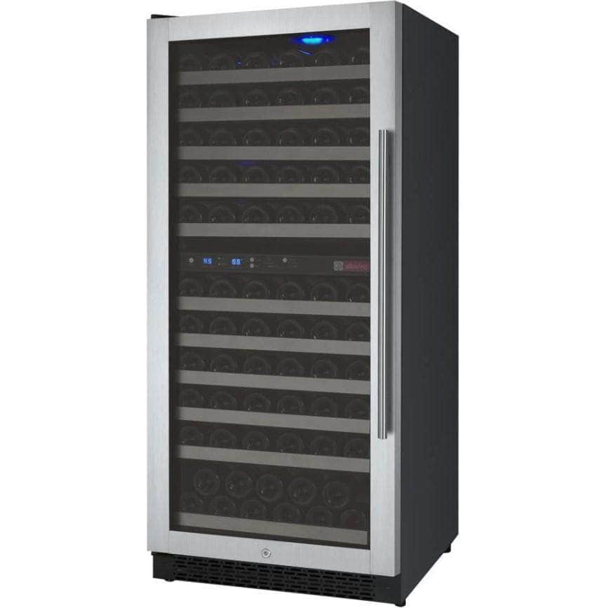 Allavino 24" Wide FlexCount II Tru-Vino 121 Bottle Dual Zone Stainless Steel Left Hinge Wine Refrigerator (VSWR121-2SL20) - PrimeFair