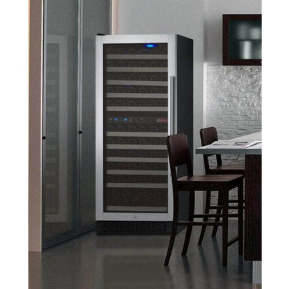 Allavino 24" Wide FlexCount II Tru-Vino 121 Bottle Dual Zone Stainless Steel Left Hinge Wine Refrigerator (VSWR121-2SL20) - PrimeFair