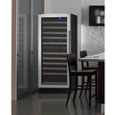 Allavino 24" Wide FlexCount II Tru-Vino 121 Bottle Dual Zone Stainless Steel Left Hinge Wine Refrigerator (VSWR121-2SL20) - PrimeFair