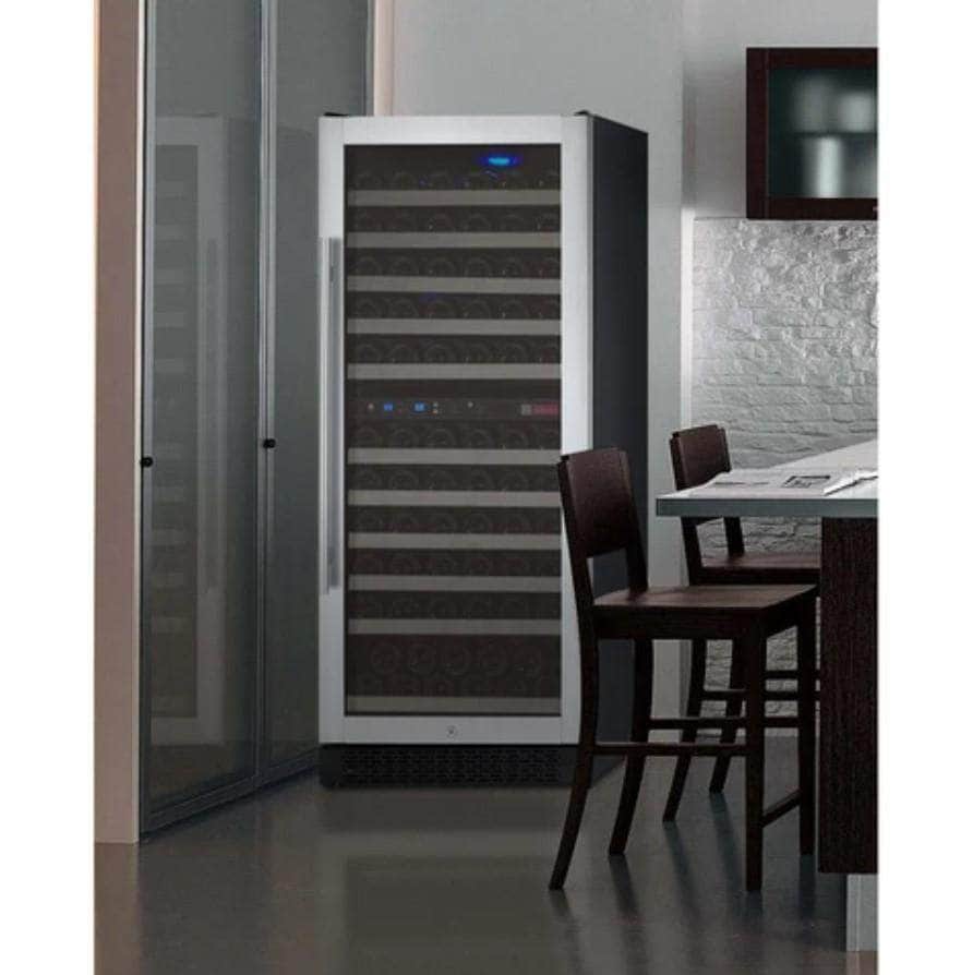 Allavino 24" Wide FlexCount II Tru-Vino 121 Bottle Dual Zone Stainless Steel Right Hinge Wine Refrigerator (VSWR121-2SR20) - PrimeFair
