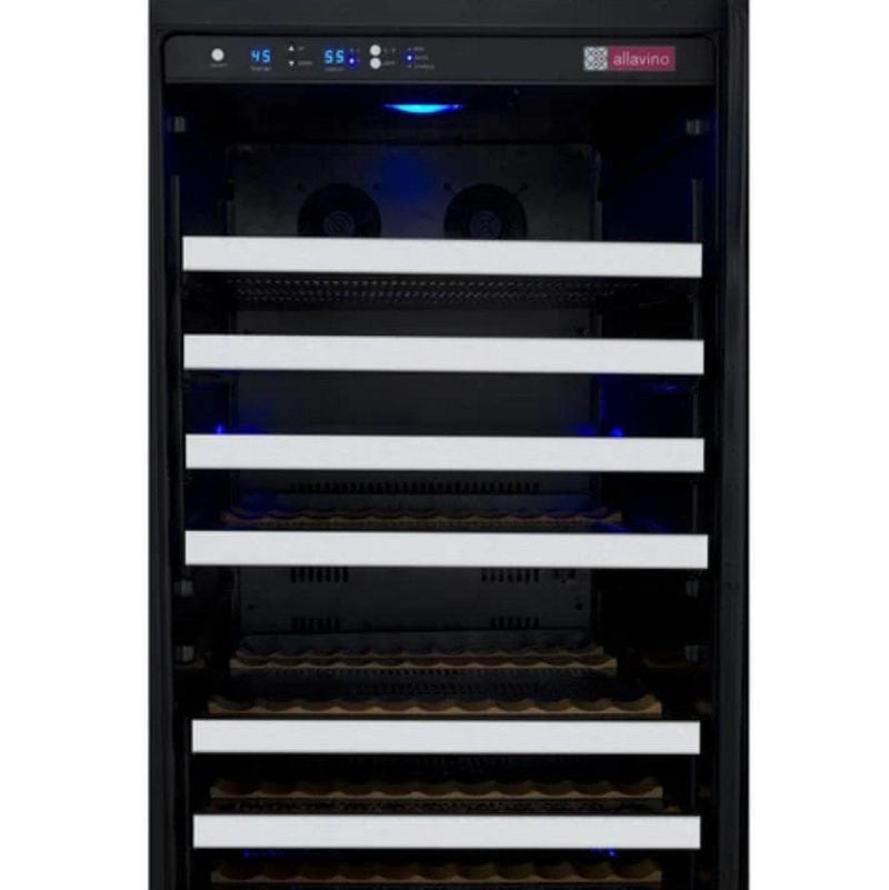 Allavino 24" Wide FlexCount II Tru-Vino 128 Bottle Single Zone Stainless Steel Left Hinge Wine Refrigerator (VSWR128-1SL20) - PrimeFair