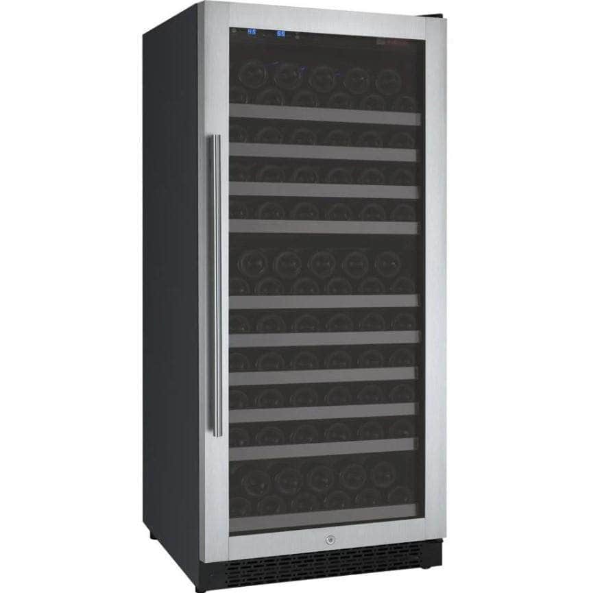 Allavino 24" Wide FlexCount II Tru-Vino 128 Bottle Single Zone Stainless Steel Right Hinge Wine Refrigerator (VSWR128-1SR20) - PrimeFair
