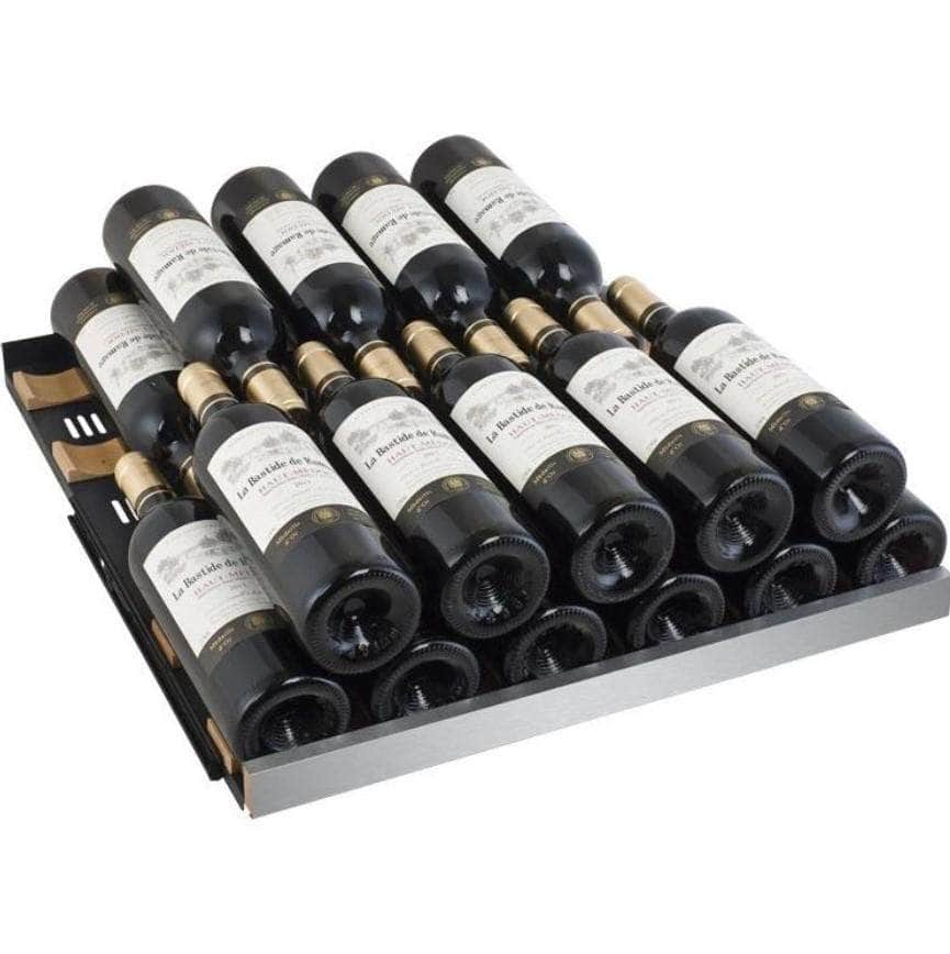 Allavino 24" Wide FlexCount II Tru-Vino 128 Bottle Single Zone Stainless Steel Right Hinge Wine Refrigerator (VSWR128-1SR20) - PrimeFair