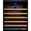 Allavino 24" Wide FlexCount II Tru-Vino 172 Bottle Dual Zone Black Left Hinge Wine Refrigerator (VSWR172-2BL20) - PrimeFair