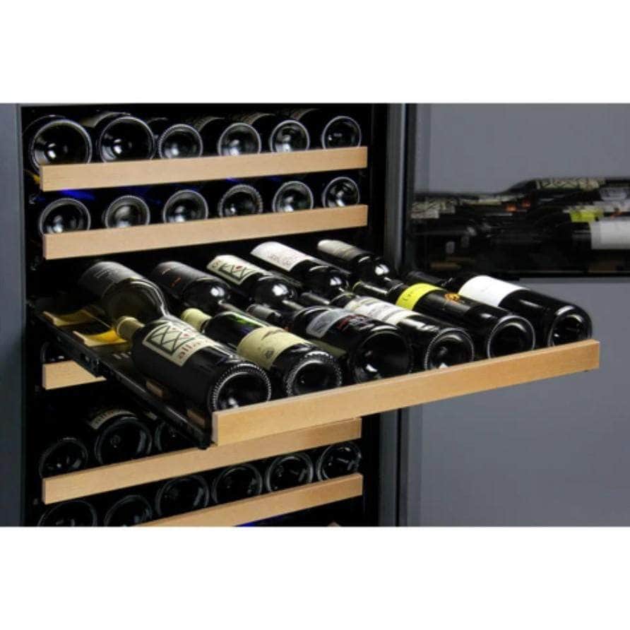 Allavino 24" Wide FlexCount II Tru-Vino 172 Bottle Dual Zone Black Left Hinge Wine Refrigerator (VSWR172-2BL20) - PrimeFair
