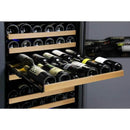 Allavino 24" Wide FlexCount II Tru-Vino 172 Bottle Dual Zone Black Left Hinge Wine Refrigerator (VSWR172-2BL20) - PrimeFair