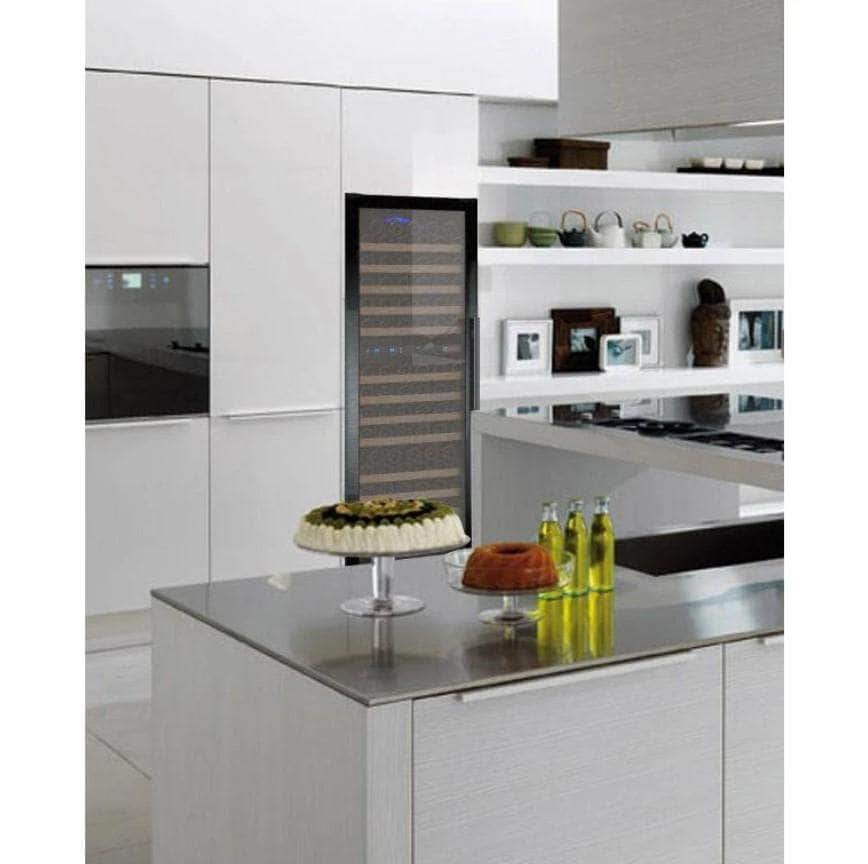Allavino 24" Wide FlexCount II Tru-Vino 172 Bottle Dual Zone Black Left Hinge Wine Refrigerator (VSWR172-2BL20) - PrimeFair