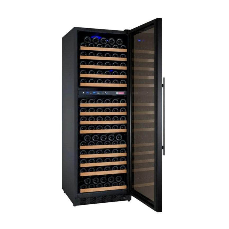 Allavino 24" Wide FlexCount II Tru-Vino 172 Bottle Dual Zone Black Right Hinge Wine Refrigerator (VSWR172-2BR20) - PrimeFair