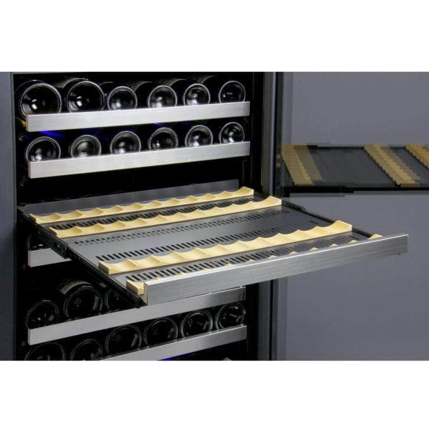 Allavino 24" Wide FlexCount II Tru-Vino 172 Bottle Dual Zone Stainless Steel Right Hinge Wine Refrigerator (VSWR172-2SR20) - PrimeFair
