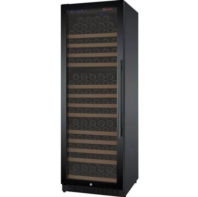 Allavino 24" Wide FlexCount II Tru-Vino 177 Bottle Single Zone Black Left Hinge Wine Refrigerator (VSWR177-1BL20) - PrimeFair