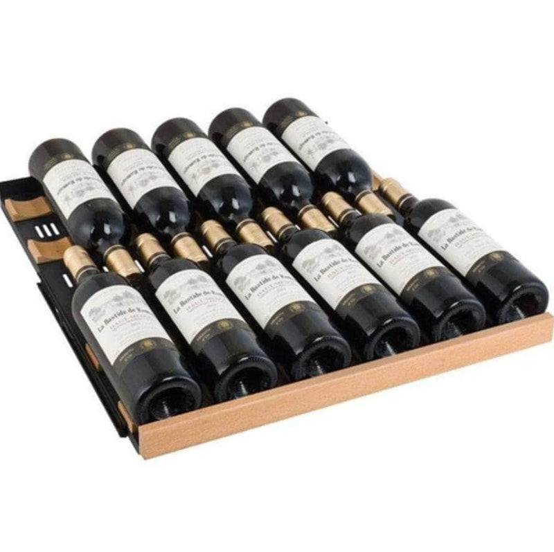 Allavino 24" Wide FlexCount II Tru-Vino 177 Bottle Single Zone Black Right Hinge Wine Refrigerator (VSWR177-1BR20) - PrimeFair