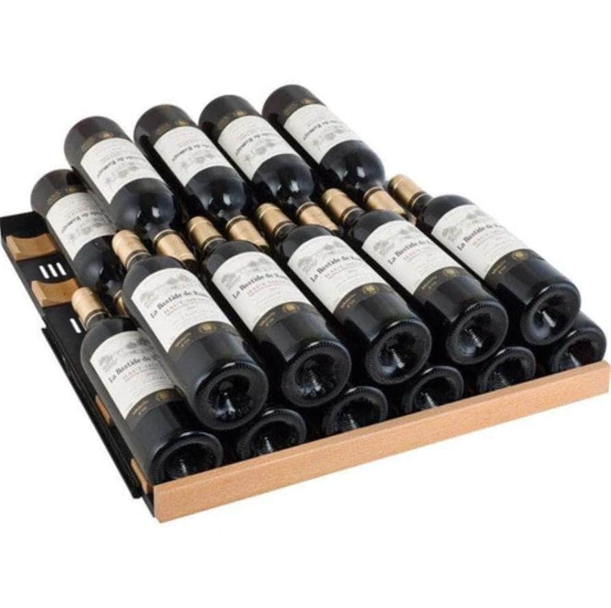 Allavino 24" Wide FlexCount II Tru-Vino 177 Bottle Single Zone Black Right Hinge Wine Refrigerator (VSWR177-1BR20) - PrimeFair