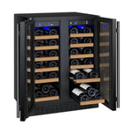 Allavino 24" Wide FlexCount II Tru-Vino 36 Bottle Dual Zone Black Wine Refrigerator (VSWR36-2BF20) - PrimeFair