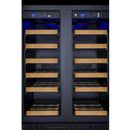 Allavino 24" Wide FlexCount II Tru-Vino 36 Bottle Dual Zone Black Wine Refrigerator (VSWR36-2BF20) - PrimeFair