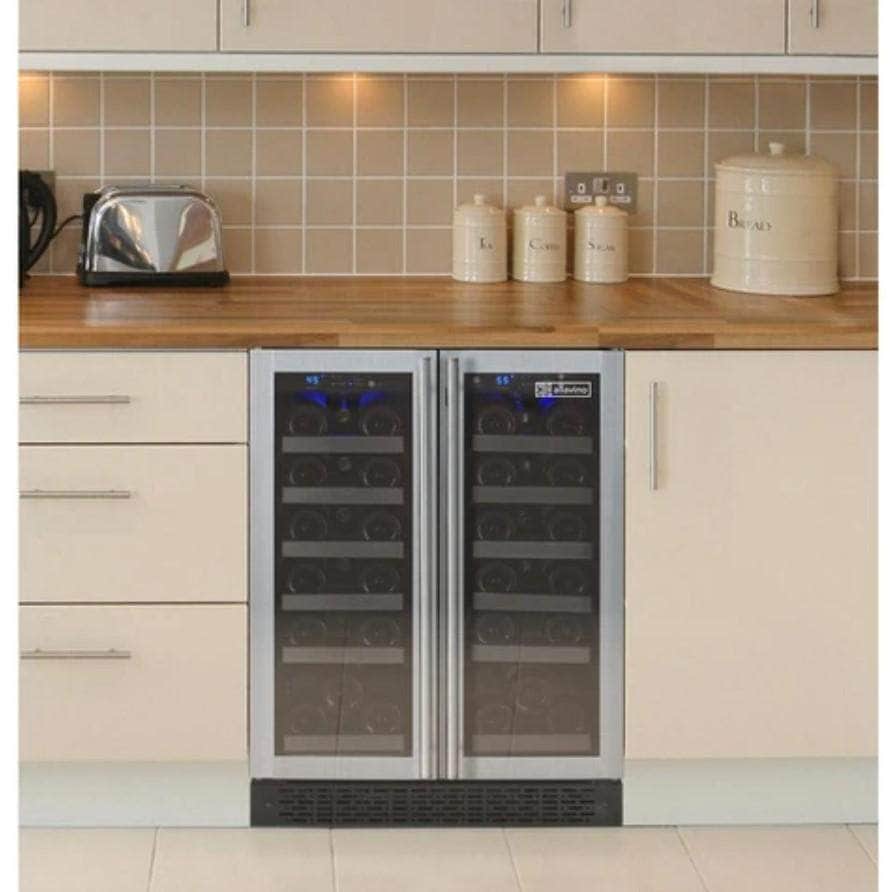 Allavino 24" Wide FlexCount II Tru-Vino 36 Bottle Dual Zone Stainless Steel Wine Refrigerator (VSWR36-2SF20) - PrimeFair