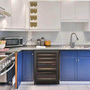 Allavino 24" Wide FlexCount II Tru-Vino 56 Bottle Dual Zone Black Left Hinge Wine Refrigerator (VSWR56-2BL20) - PrimeFair