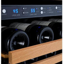 Allavino 24" Wide FlexCount II Tru-Vino 56 Bottle Dual Zone Black Right Hinge Wine Refrigerator (VSWR56-2BR20) - PrimeFair