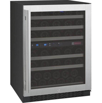 Allavino 24" Wide FlexCount II Tru-Vino 56 Bottle Dual Zone Stainless Steel Right Hinge Wine Refrigerator (VSWR56-2SR20) - PrimeFair