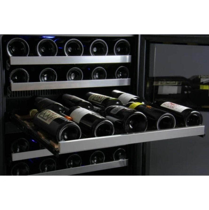 Allavino 24" Wide FlexCount II Tru-Vino 56 Bottle Dual Zone Stainless Steel Right Hinge Wine Refrigerator (VSWR56-2SR20) - PrimeFair
