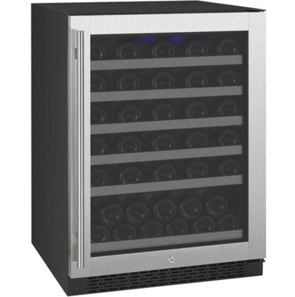 Allavino 24" Wide FlexCount II Tru-Vino Series 56 Bottle Single Zone Stainless Steel Right Hinge Wine Refrigerator (VSWR56-1SR20)