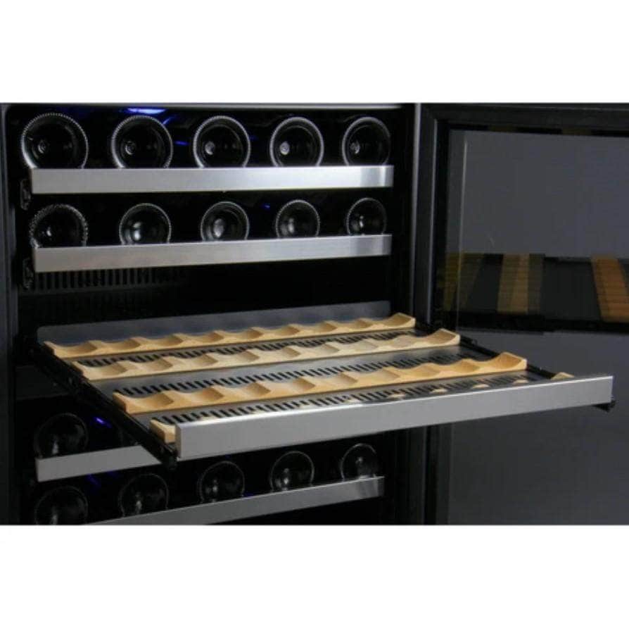 Allavino 24" Wide FlexCount II Tru-Vino Series 56 Bottle Single Zone Stainless Steel Right Hinge Wine Refrigerator (VSWR56-1SR20)